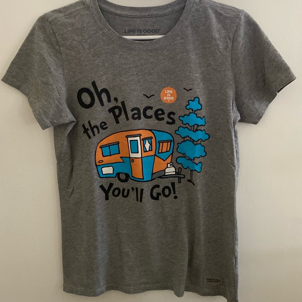 Womens size S Life is Good tee